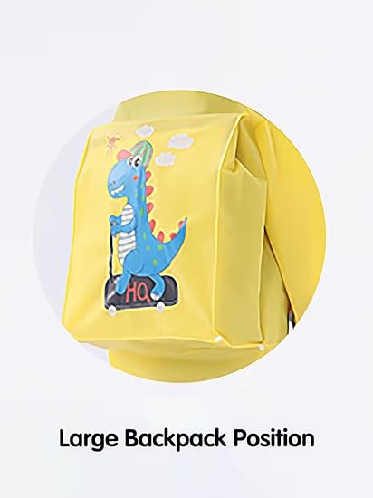 Kids Yellow Dino Raincoat