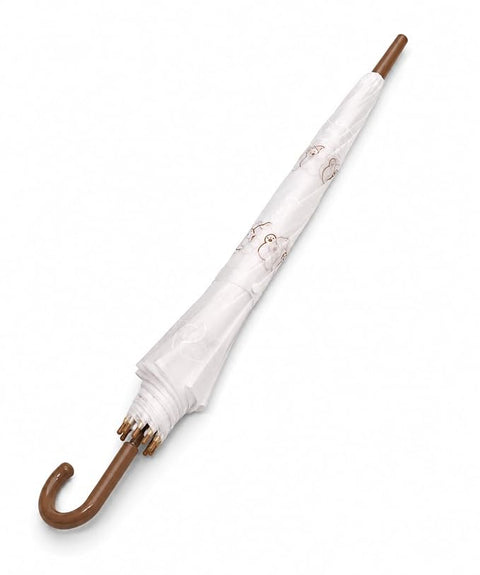 Minimalist Heart Cute Print J Handle Stick Umbrella