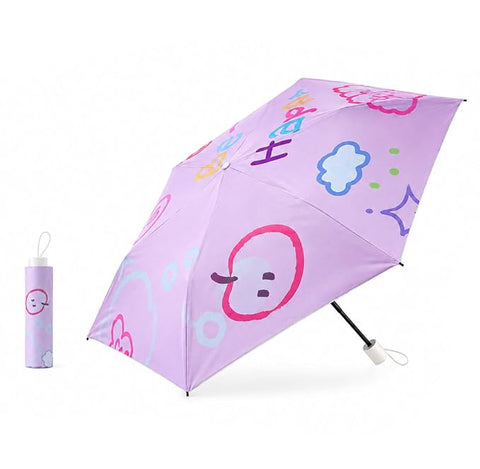 All Over Print 5 Fold Mini Travel Umbrella