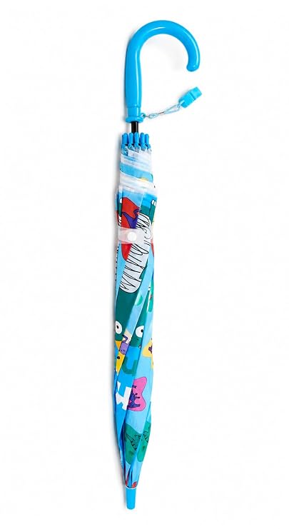 Kids Colorful Dinosaur Rain Umbrella with Whistle Keychain