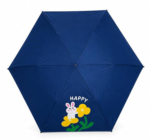Bunny 5 Fold Compact EVA Umbrella with Carry Cover