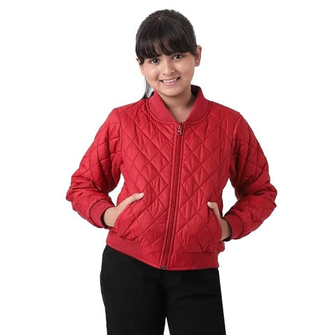 Kids Full Sleeve Winter Warm Quilted Zipper Jacket for Boys & Girls 1 to 6 Years