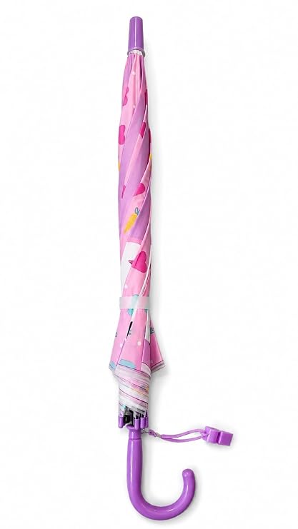 Kids Auto Open Cartoon Rain Umbrella