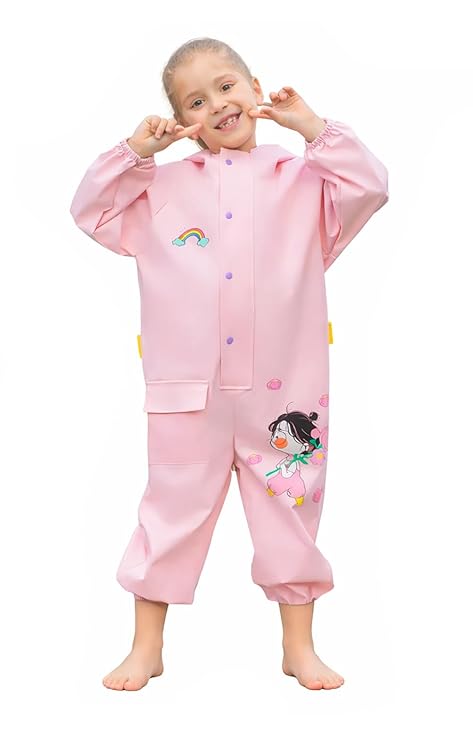 Girls EVA Hooded Rain Suit