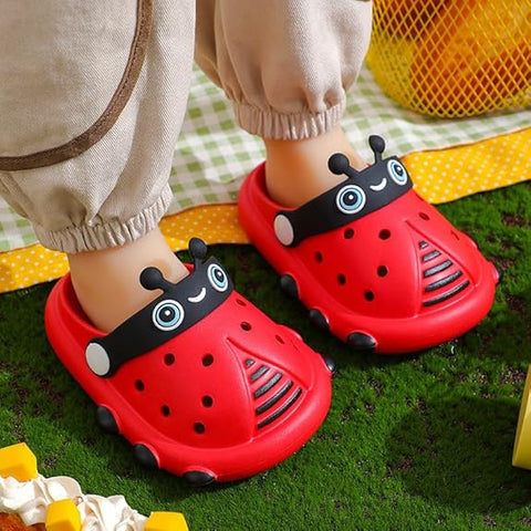Lady Bug Funky Kids Cartoon Slip on Clogs Sandal