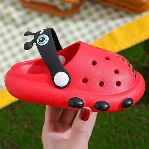 Lady Bug Funky Kids Cartoon Slip on Clogs Sandal