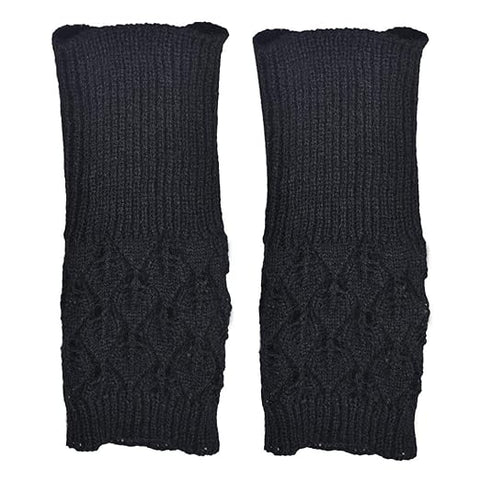 Women Cute Knitted Woollen Warm Comfortable Fingerless Gloves
