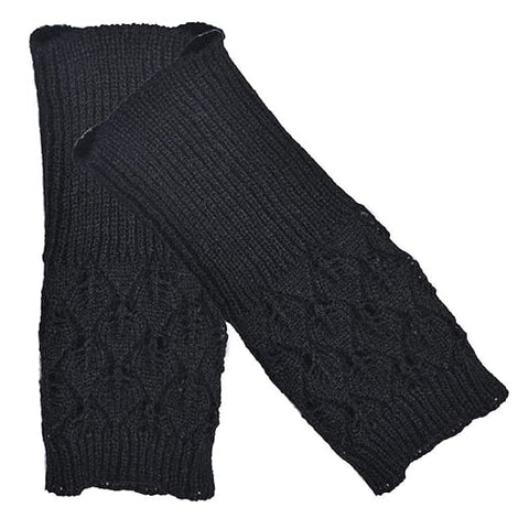 Women Cute Knitted Woollen Warm Comfortable Fingerless Gloves