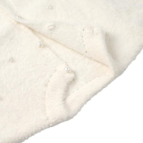 Girls Soft Knit Winter Cardigan Sweater with Pearl Buttons