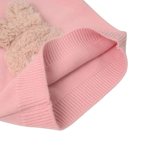 Kids Cute Bunny Soft Knit Winter Woolen Sweater Pullover