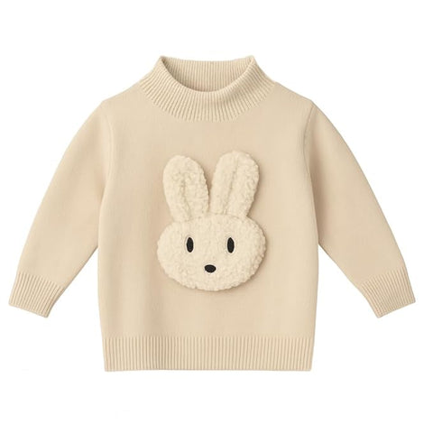Kids Cute Bunny Soft Knit Winter Woolen Sweater Pullover