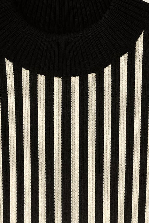 Kids Winter Warm Woollen Striped Knit Pullover Sweater