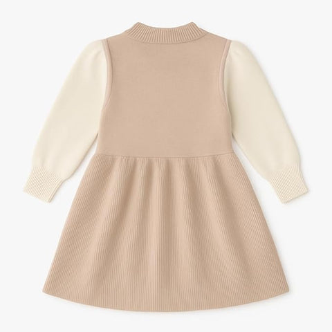 Girls Warm Winter Pinafore Woolen Dress Frock
