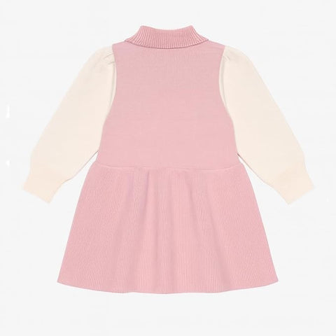 Girls Warm Winter Pinafore Woolen Dress Frock