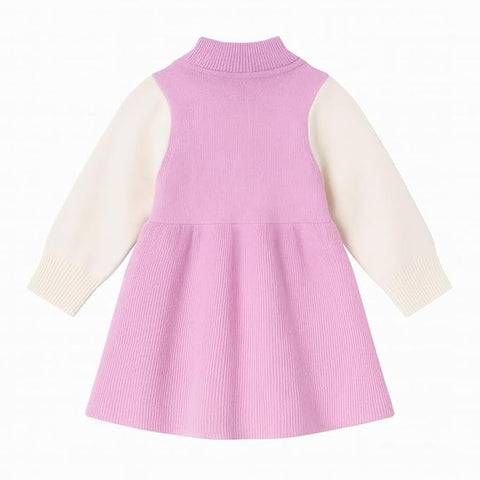 Girls Warm Winter Pinafore Woolen Dress Frock