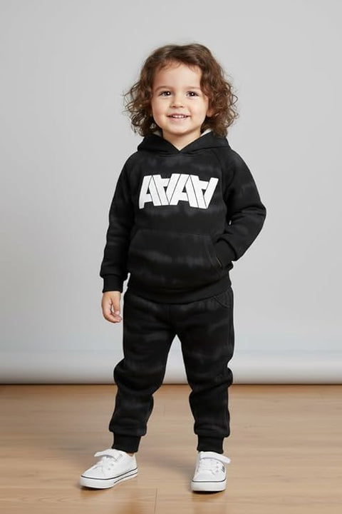 Kids Winter Fleece Set Warm Hoodie & Jogger Pant