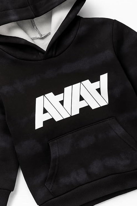 Kids Winter Fleece Set Warm Hoodie & Jogger Pant