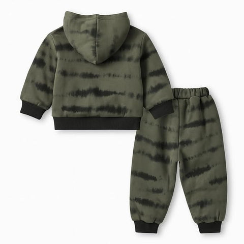 Kids Winter Fleece Set Warm Hoodie & Jogger Pant