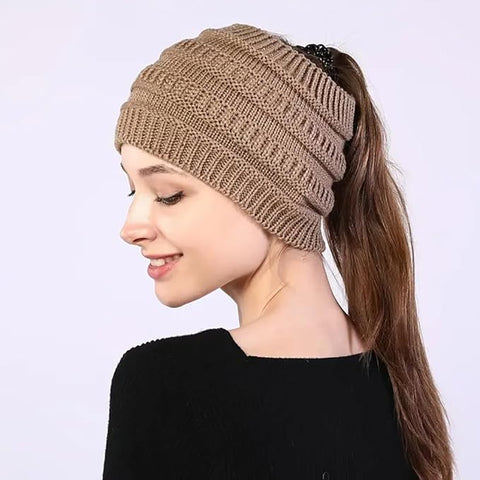 Women Knitted Acrylic Blend Head Wrap Winter Scarf