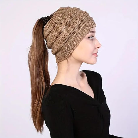 Women Knitted Acrylic Blend Head Wrap Winter Scarf