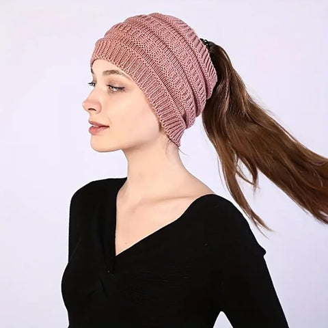 Women Knitted Acrylic Blend Head Wrap Winter Scarf