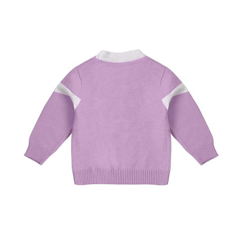Baby Girl Knitted Sweater Top with 3D Bow & Flared Pants Warm Winter Co-ord Set