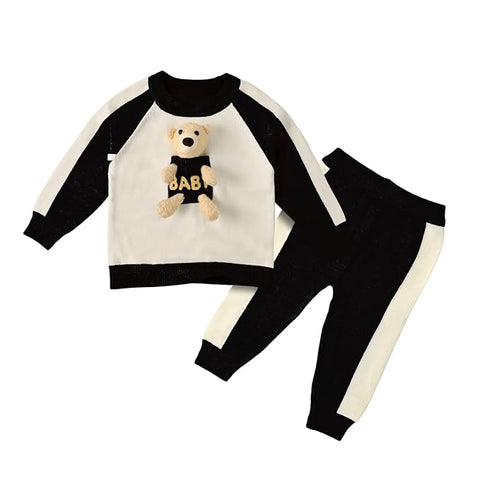 Baby 3D Teddy Bear Winter Sweatshirt n Jogger Pants