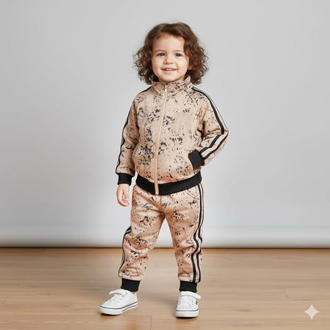 Kids Tracksuit Winter Fleece Lined Jacket & Joggers