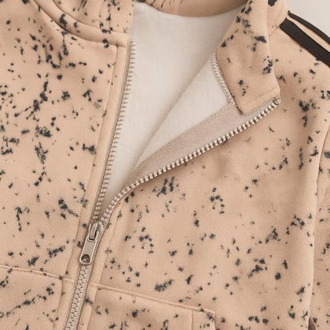 Kids Tracksuit Winter Fleece Lined Jacket & Joggers