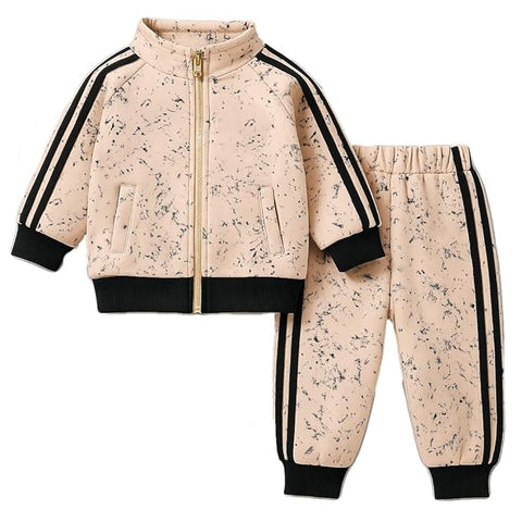 Kids Tracksuit Winter Fleece Lined Jacket & Joggers