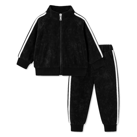 Kids Tracksuit Winter Fleece Lined Jacket & Joggers