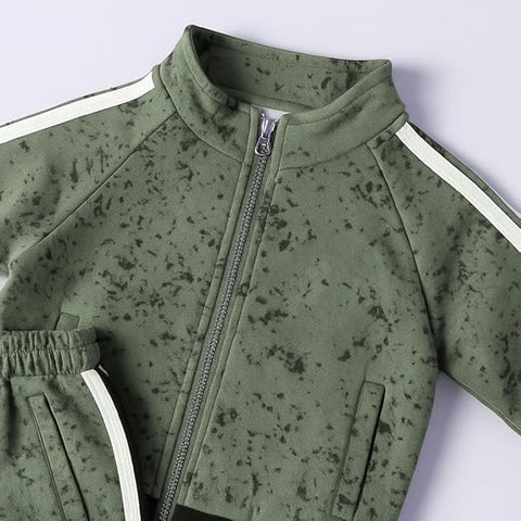 Kids Tracksuit Winter Fleece Lined Jacket & Joggers
