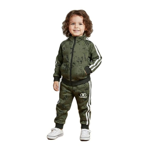 Kids Tracksuit Winter Fleece Lined Jacket & Joggers