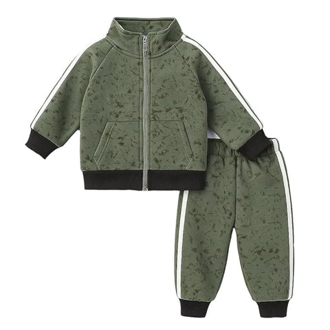 Kids Tracksuit Winter Fleece Lined Jacket & Joggers