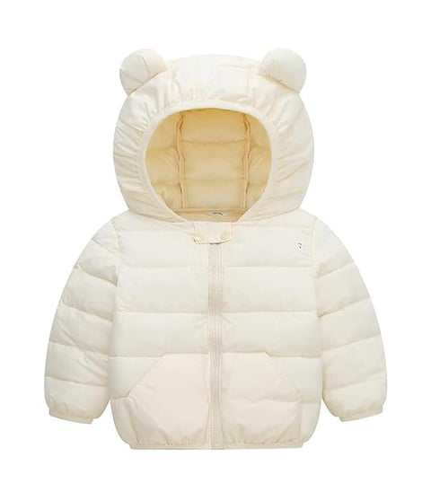Kids Shiny Puffer Jacket with Hood