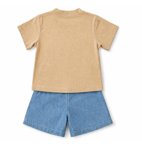 Kids Denim Patch Co-ord Set
