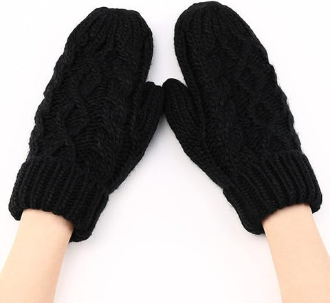 Women Winter Woollen Hand & Wrist Warmer Gloves