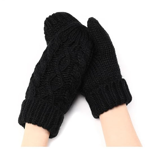 Women Winter Woollen Hand & Wrist Warmer Gloves
