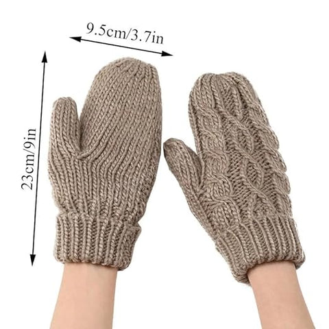 Women Winter Woollen Hand & Wrist Warmer Gloves