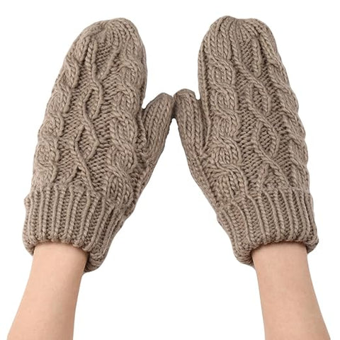 Women Winter Woollen Hand & Wrist Warmer Gloves