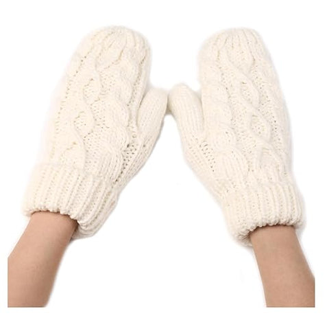 Women Winter Woollen Hand & Wrist Warmer Gloves