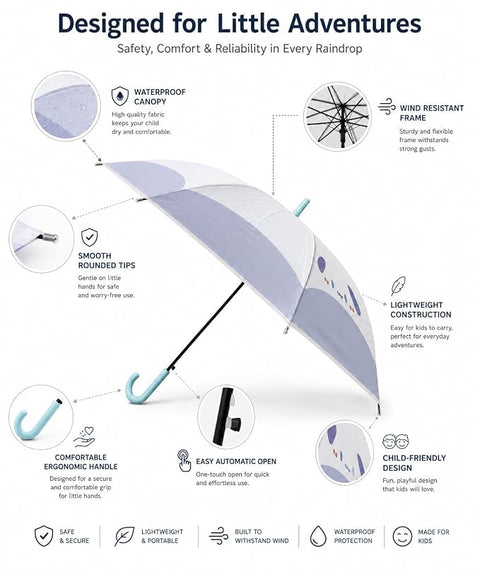 Cute Pastel Dog Umbrella for Monsoon