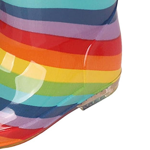 Kids Rainbow Stripe Rain Boots