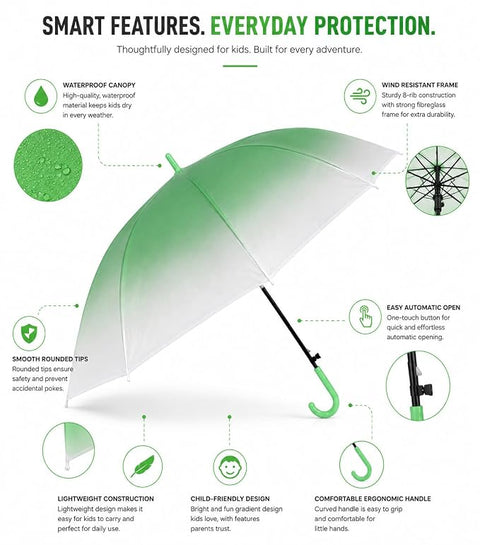 Bloomy Rain Umbrella | Lightweight Waterproof J Handle