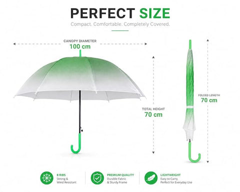 Bloomy Rain Umbrella | Lightweight Waterproof J Handle