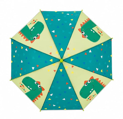 Kids Auto Open Dinosaur Rain Umbrella