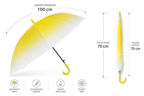 Bloomy Rain Umbrella | Lightweight Waterproof J Handle