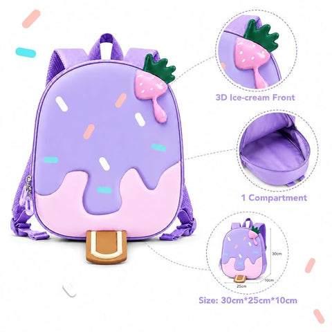 Kids Ice Cream Backpack for Girls N Boys