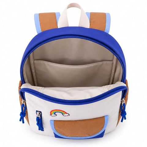 Waterproof Crinkle Rainbow School Bag Backpack for Girl Boy