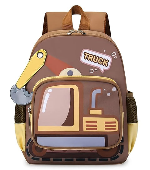 Kids Excavator Construction Vehicle School Bag